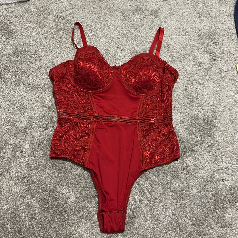 Red Lacey lingerie/bodysuit *only tried on